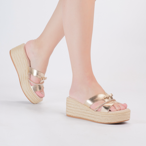 [T4058-439-1 / 073 2025 / 6] T4058-439-1 / BEBECE / NAPA METAL LUMINA C/CACH. DOURADO / CAJA DE 6 PARES