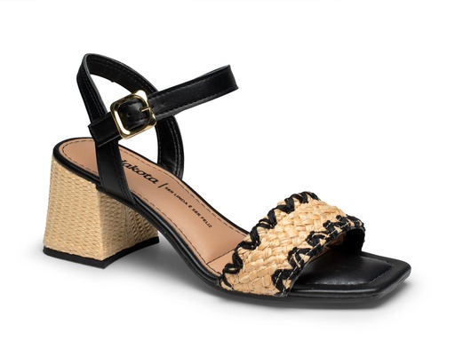 [Y9755-0004 / 096 2025 / 9] Y9755-0004 / DAKOTA / TIRA PALHA/PRETO,VERTUO PRETO(S)CAJA DE 9 PARES