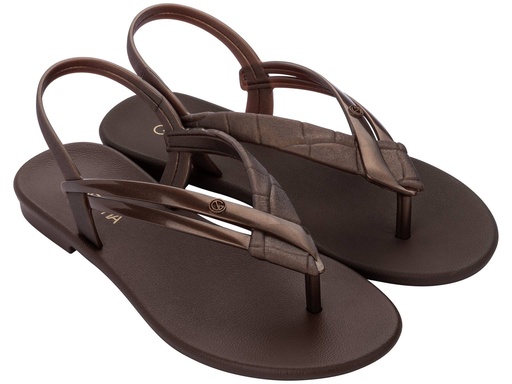 [18540_AC540 / 020-7053228 2022 / 6] 18540_AC540 / GRENDENE /  MARRON OSCURO METALIZADO / CAJA DE 6 PARES