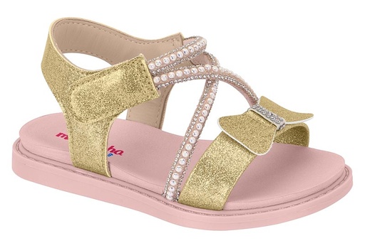 [2714.225.28871.97424 / 6304 2024 / 8 / Grupo Rio II Dic 24] MOLEKINHA / DORADO/CRISTAL-PERLA / CAJA DE 8 PARES