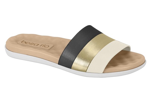 [8360.360.25135.35469 / 4740 2024 / 12 / x] BEIRA RIO / NEGRO/DORADO/BLANCO / CAJA DE 12 PARES